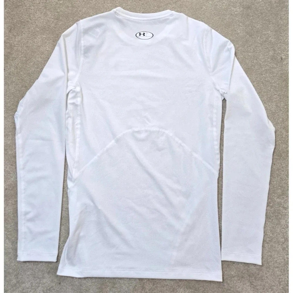Under Armour Heat Gear Compression Long Sleeve Men's L White NWT